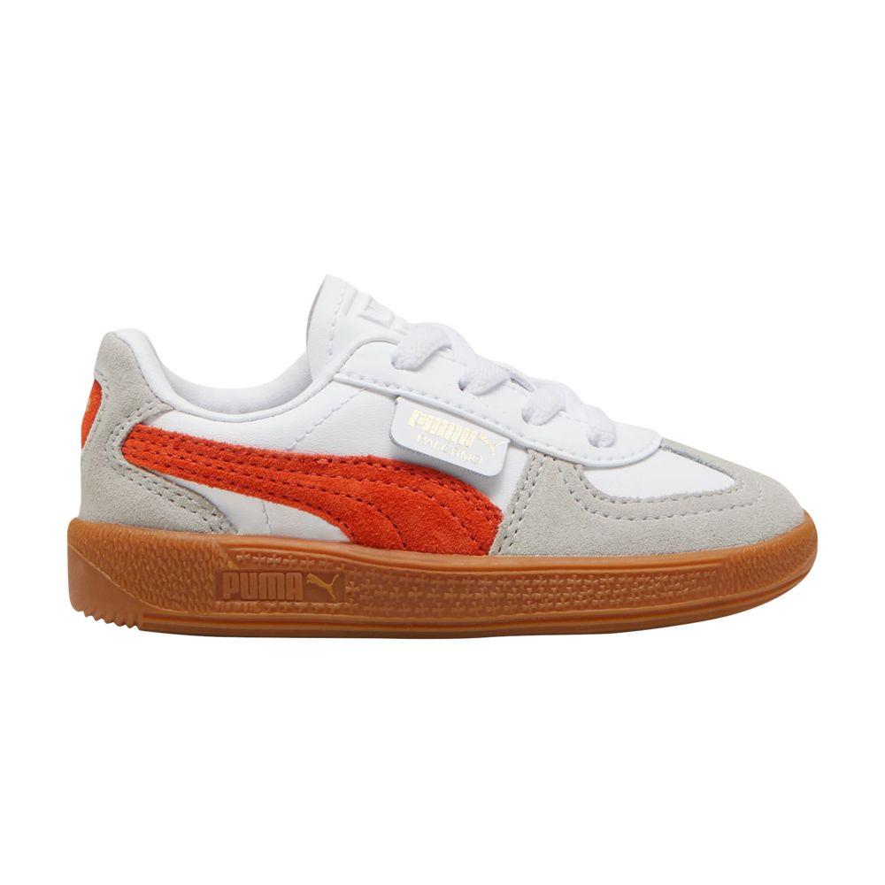 Puma Palermo Leather Toddler 'White Redmazing Gum'