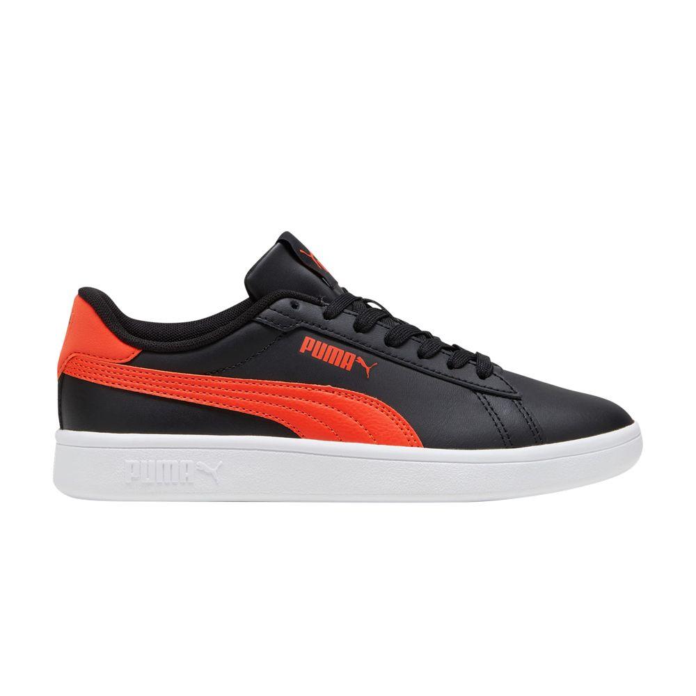 Puma Smash 3.0 Leather Big Kid 'Black Redmazing'