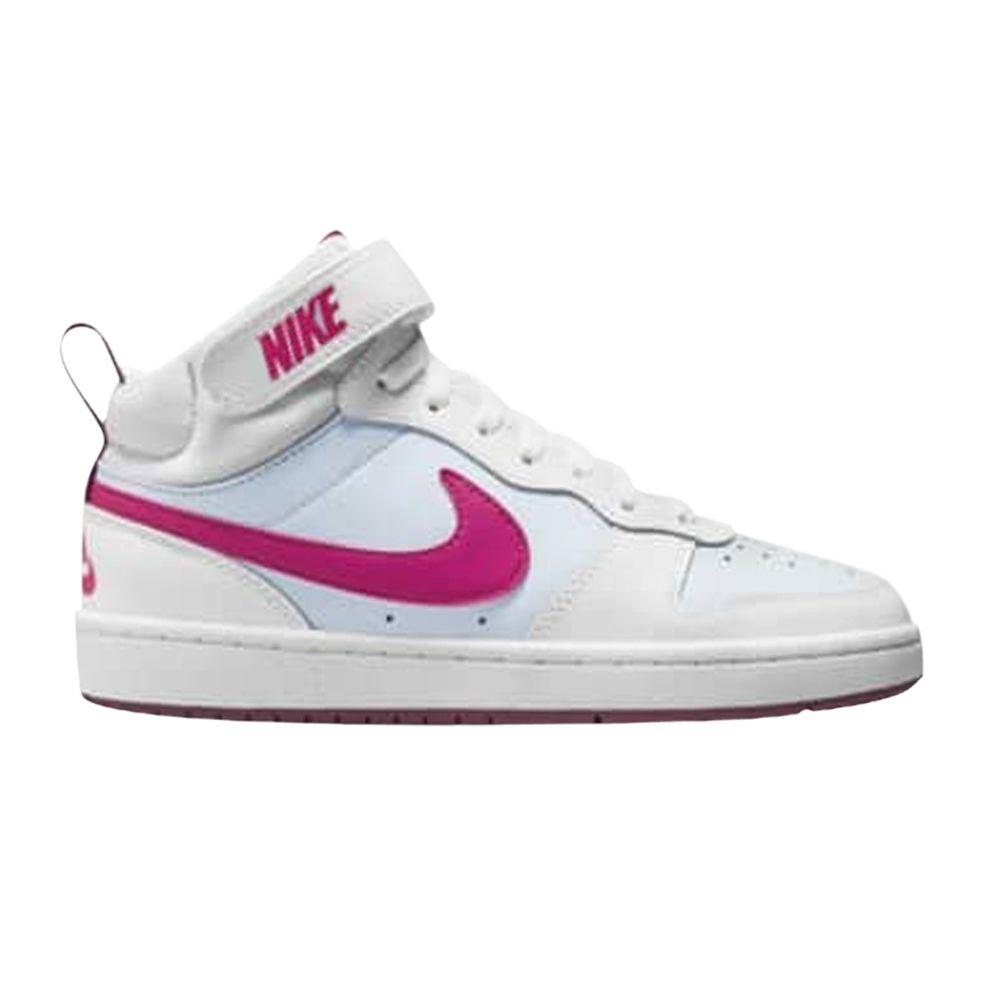 Nike Court Borough Mid 2 GS 'White Sangria Pink Prime'