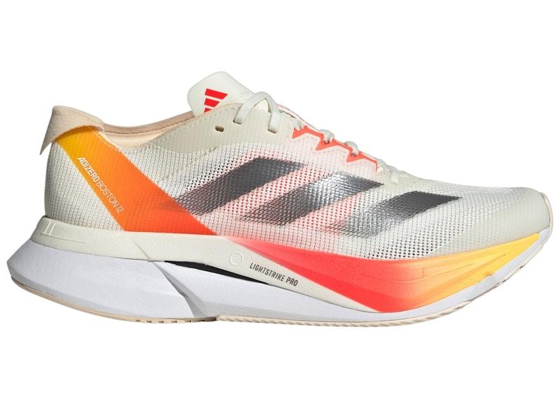 adidas Adizero Boston 12 Ivory Iron Metallic Solar Red
