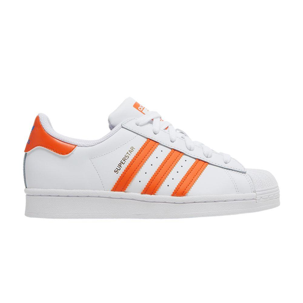 adidas Superstar J 'White Orange'