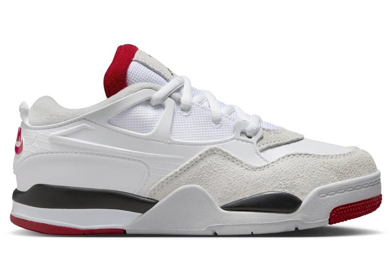 Jordan 4 RM White Black Neutral Grey Varsity Red