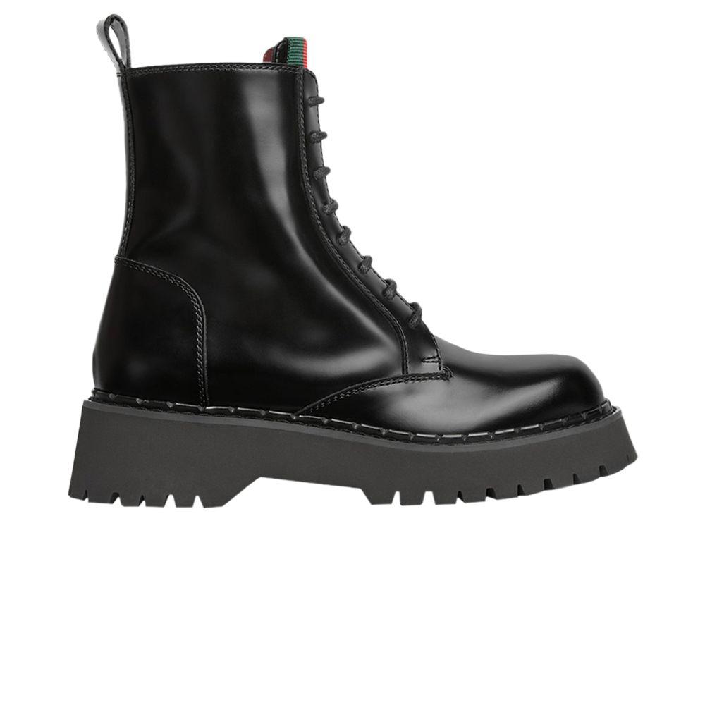 Gucci Women's Leather Ankle Boots in Black