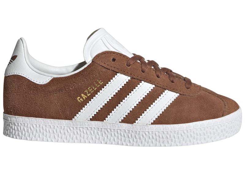 adidas Gazelle Preloved Brown Cloud White Gold Metallic