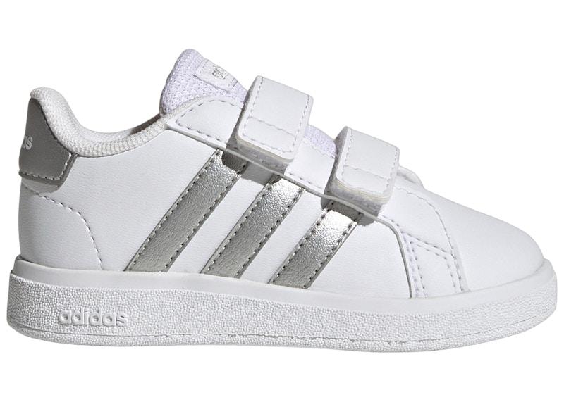 adidas Grand Court 2.0 Cloud White Matte Silver