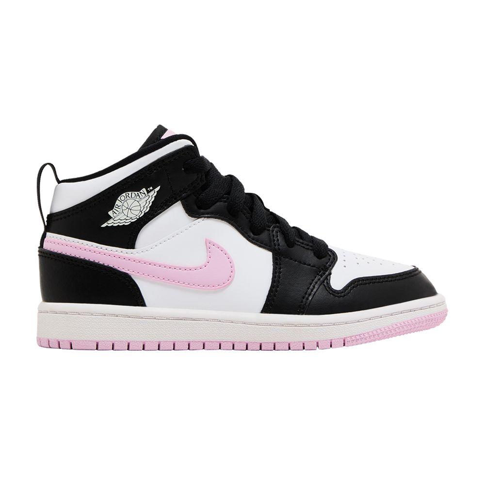 Air Jordan 1 Mid White Black Light Arctic Pink