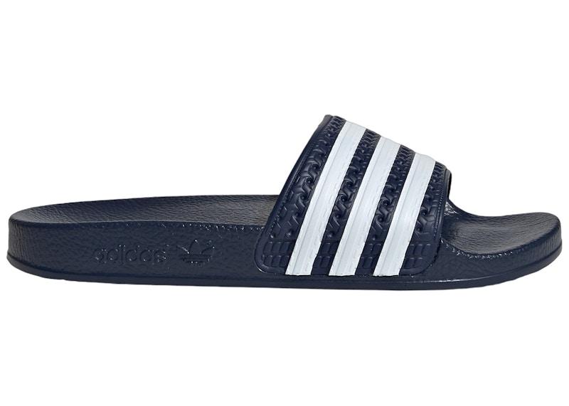 adidas Adilette Slides Legend Ink Cloud White