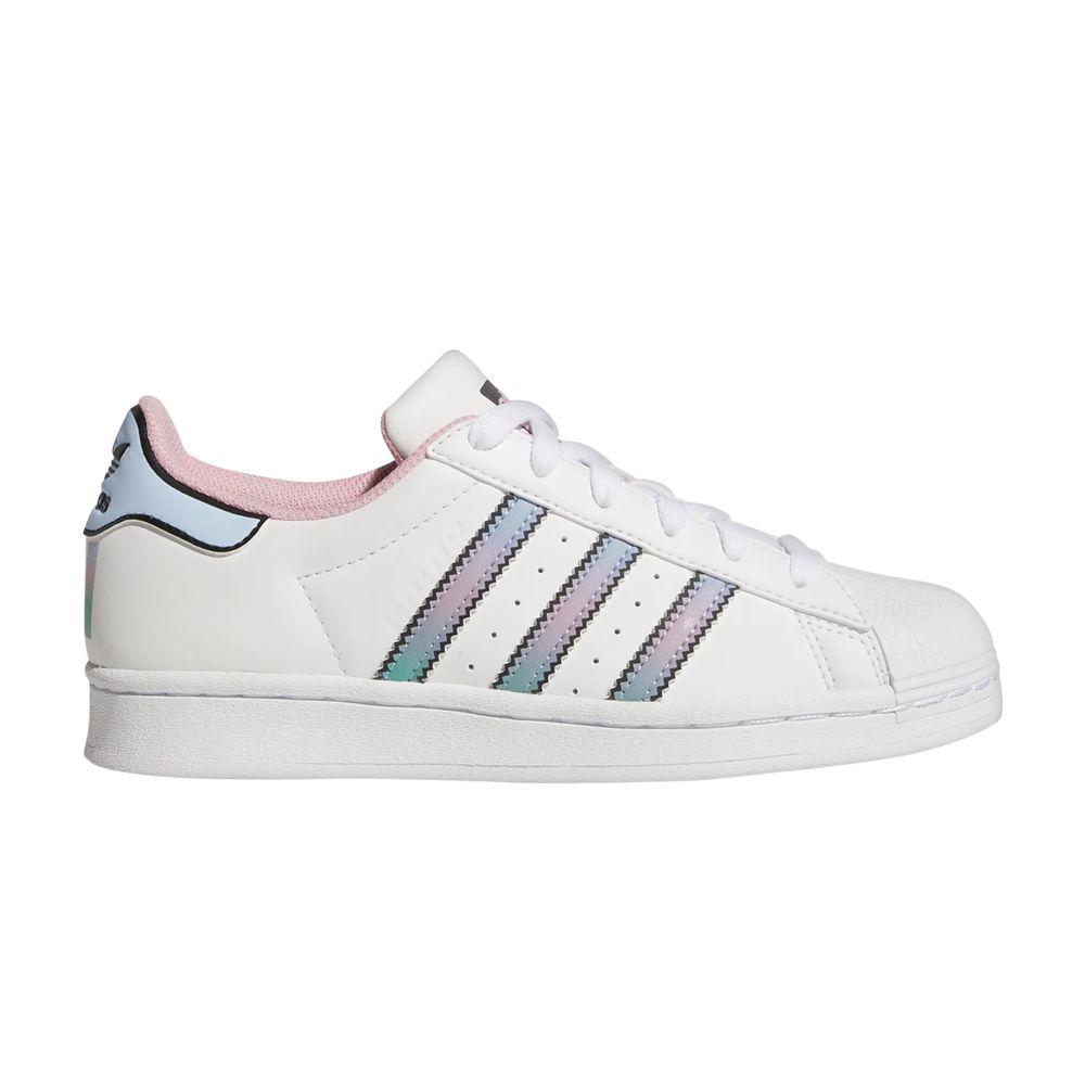 adidas Superstar J 'White Light Pink'