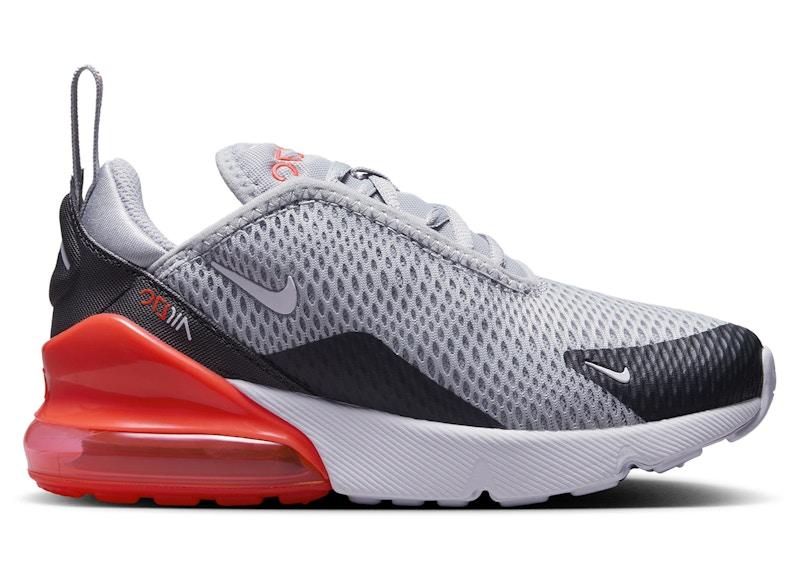 Nike Air Max 270 Wolf Grey Anthracite Bright Crimson White