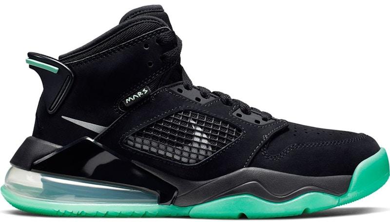 Air Jordan Mars 270 Black Green Glow