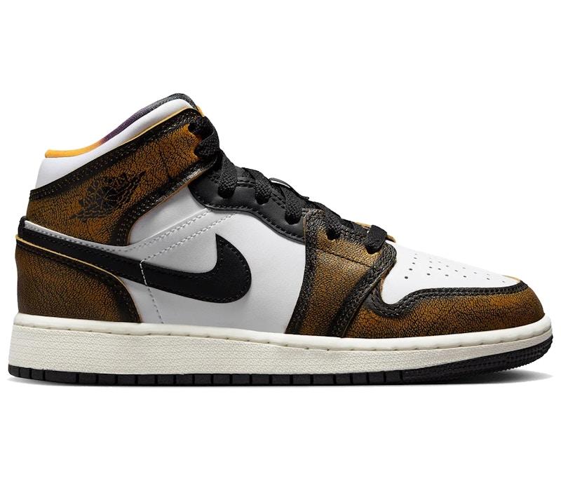 Air Jordan 1 Mid SE Orange Wear Away