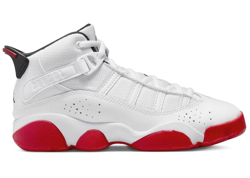 Jordan 6 Rings White University Red Black