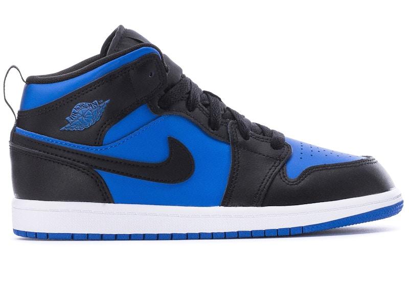 Air Jordan 1 Mid Black Royal Blue