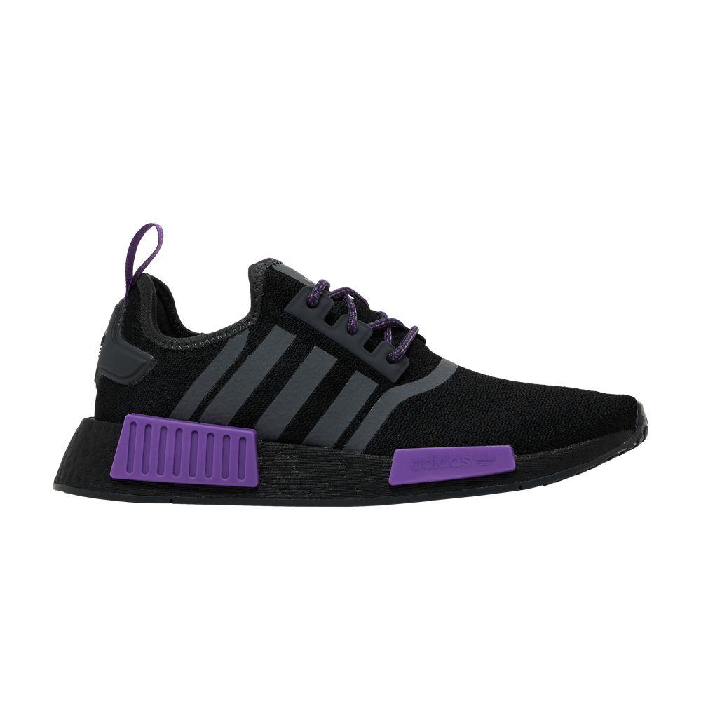 adidas NMD_R1 J 'Black Grey Active Purple'