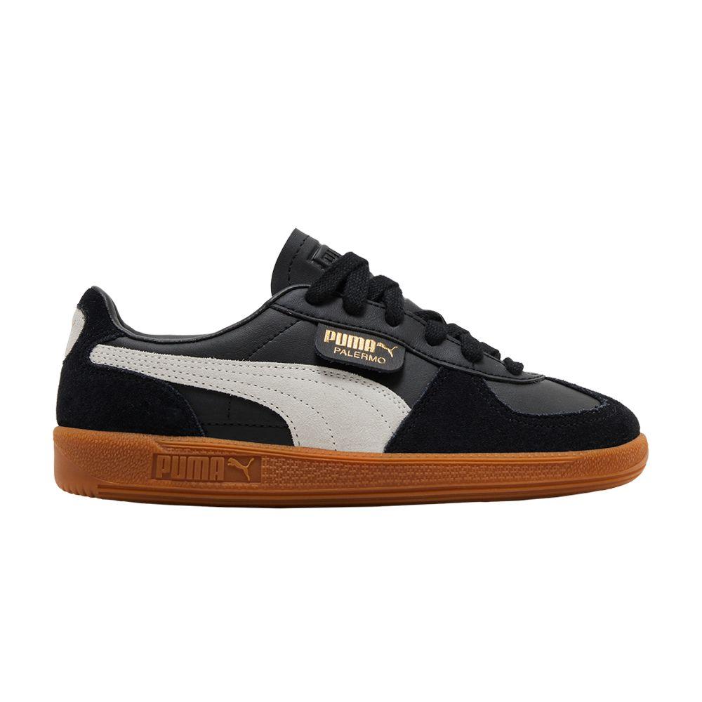 Puma Palermo Leather Big Kid 'Black Feather Grey Gum'