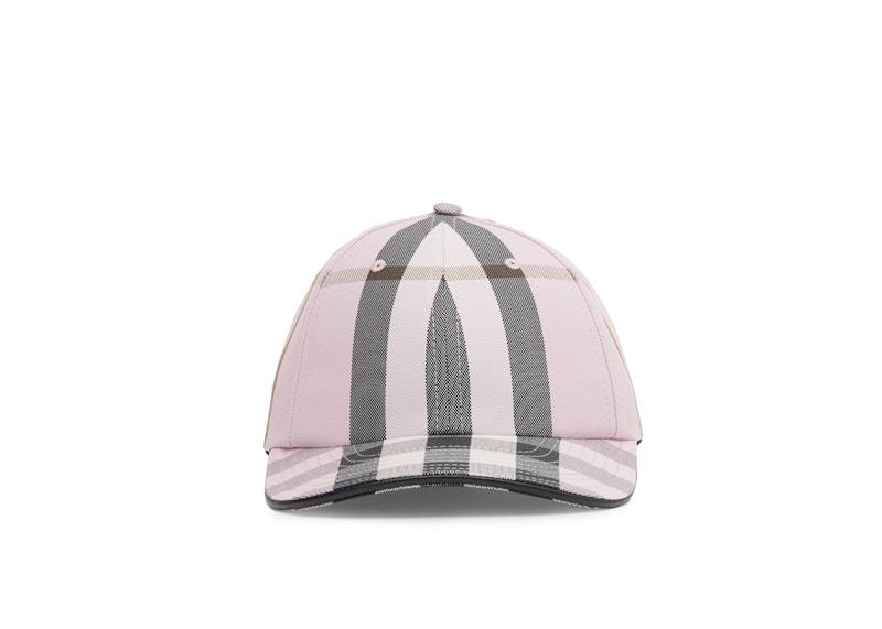 Burberry Logo Detail Check Cotton Baseball Cap