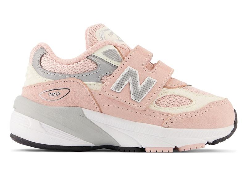 New Balance 990v6 Hook and Loop Pink Haze White