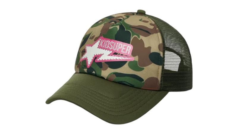BAPE x KidSuper Sta Logo Rhinestone Trucker Cap