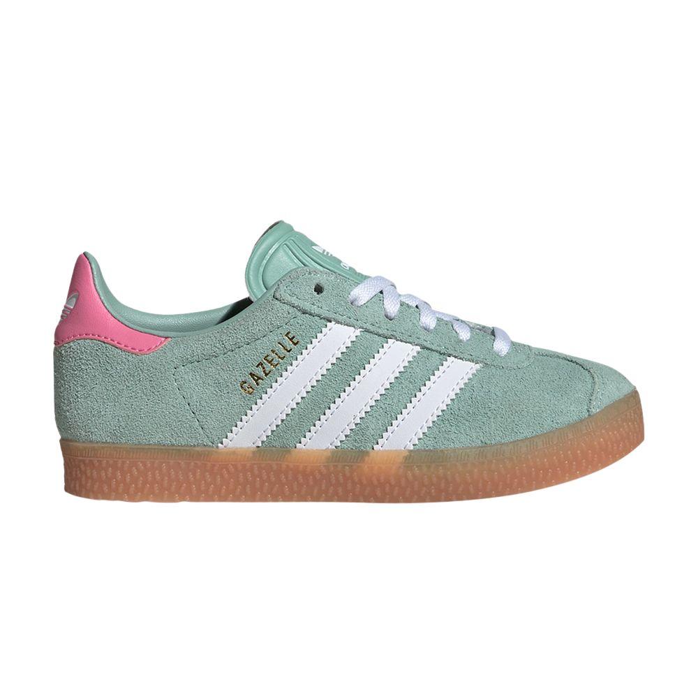 adidas Gazelle Hazy Green Cloud White Bliss Pink