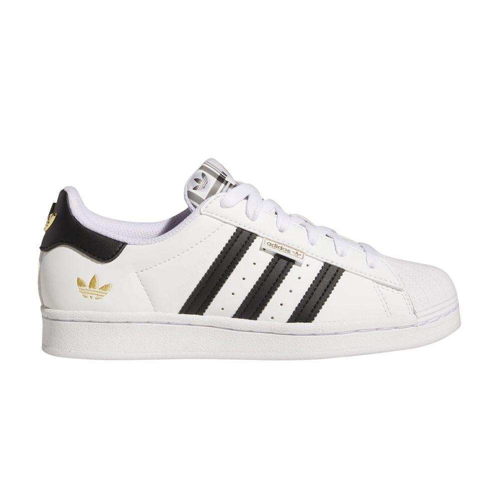 adidas Superstar Big Kid 'Graphic Pop - White Black'