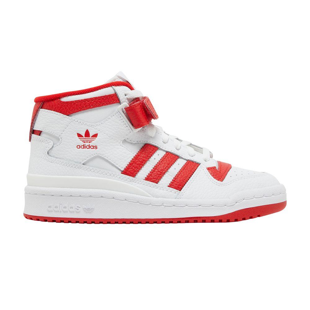 adidas Forum Mid J 'White Vivid Red'