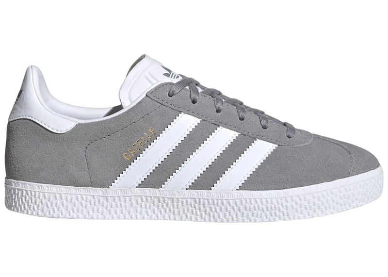 adidas Gazelle Grey Cloud White Gold Metallic