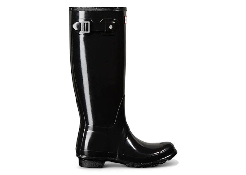 Hunter Original Tall Gloss Rain Boots Black
