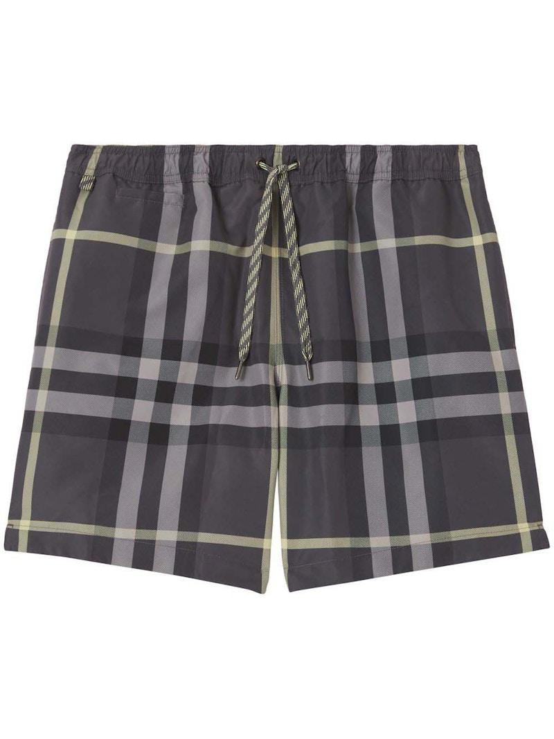 Burberry Checked Martin Swim Shorts