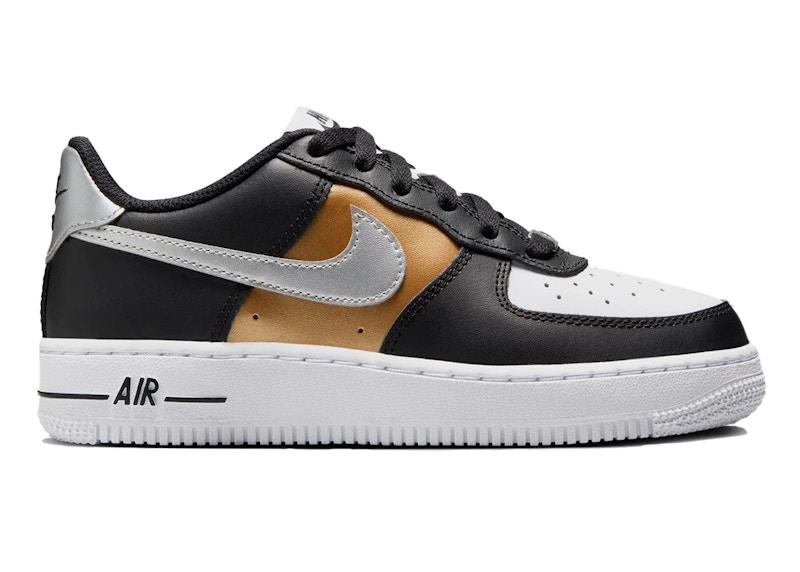 Nike Air Force 1 Low Black Metallic Silver