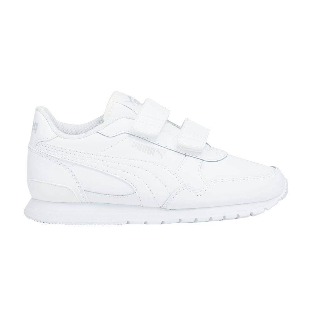 Puma ST Runner v3 Leather Little Kid 'Triple White'