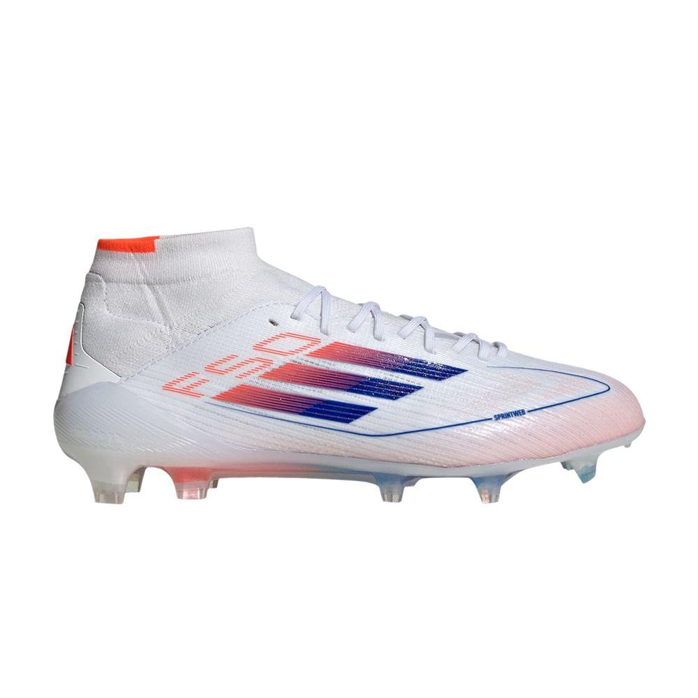 adidas F50 Elite Mid FG Cloud White Lucid Blue Solar Red