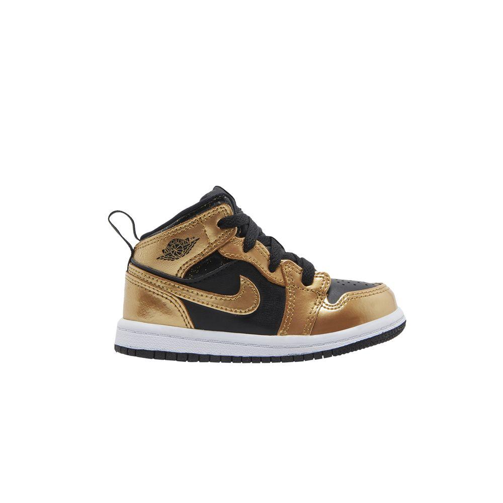 Air Jordan 1 Mid SE Metallic Gold Black