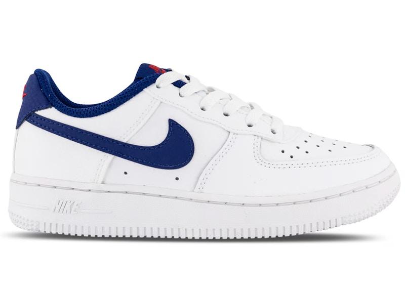 Nike Air Force 1 Low White Deep Royal Blue University Red