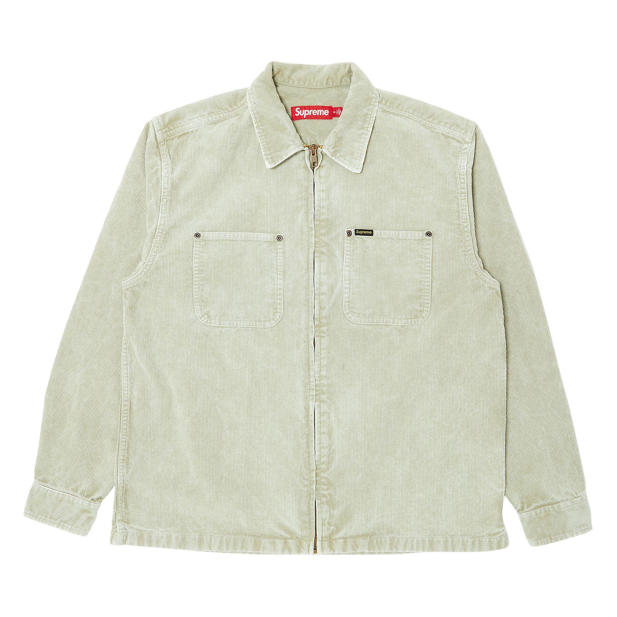 Supreme Washed Corduroy Zip Up Shirt