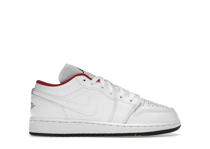 Air Jordan 1 Low White Gym Red Black