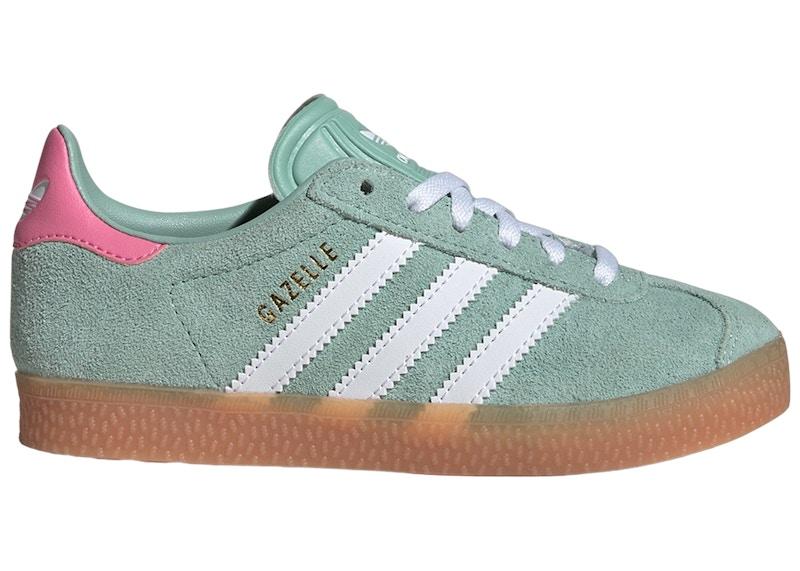adidas Gazelle Hazy Green Cloud White Bliss Pink