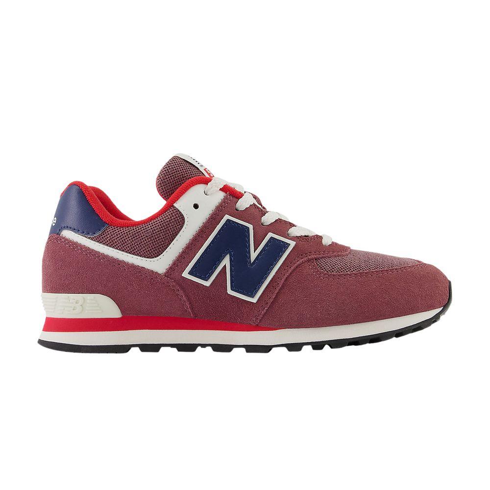 New Balance 574 Big Kid 'Washed Burgundy Navy'