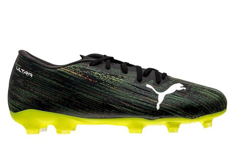 Puma Ultra 2.2 FG AG Black Yellow Alert