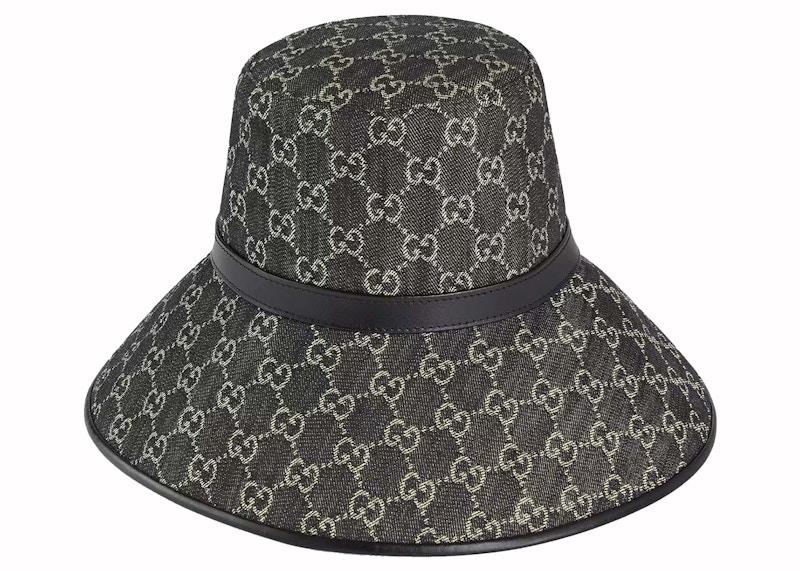 Gucci Wide Brim Denim Hat