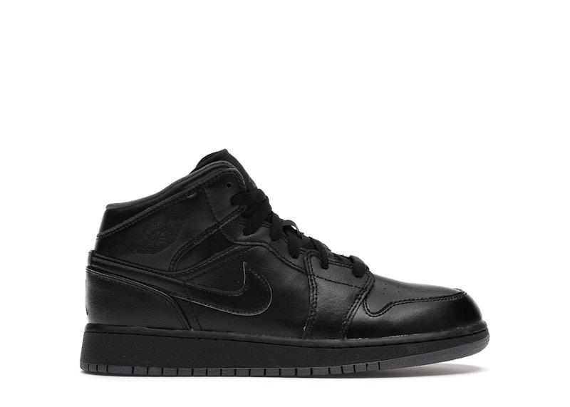Air Jordan 1 Mid Black Dark Grey