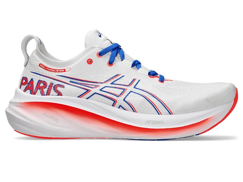 ASICS Gel-Nimbus 26 White Sunrise Red