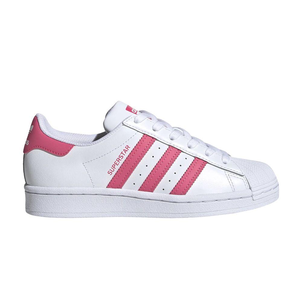 adidas Superstar J 'White Super Pink'