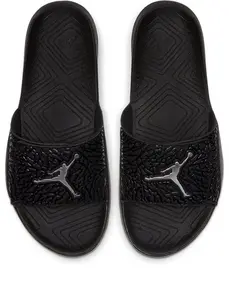 Air Jordan HYDRO 7 V2 'Black Metallic Silver'