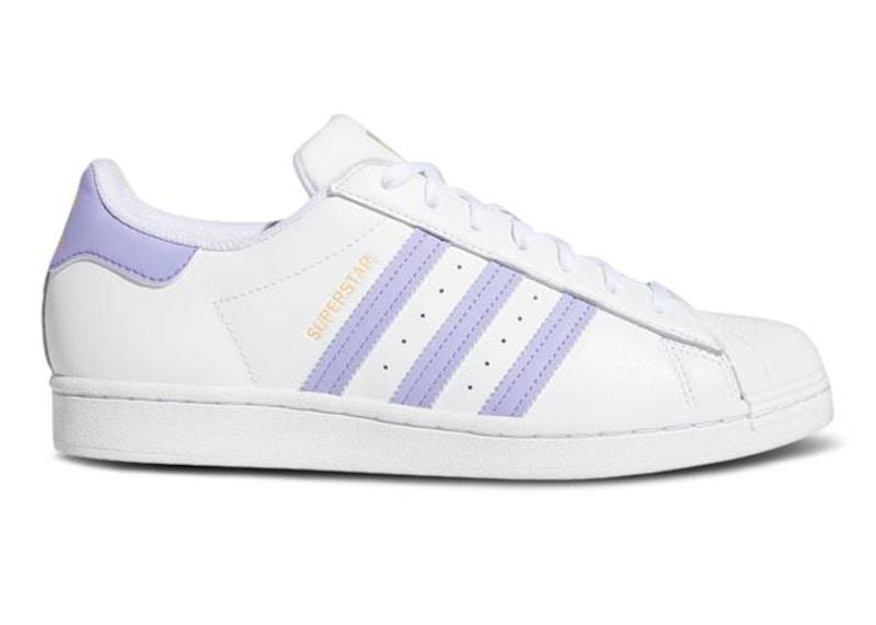 adidas Superstar White Light Purple