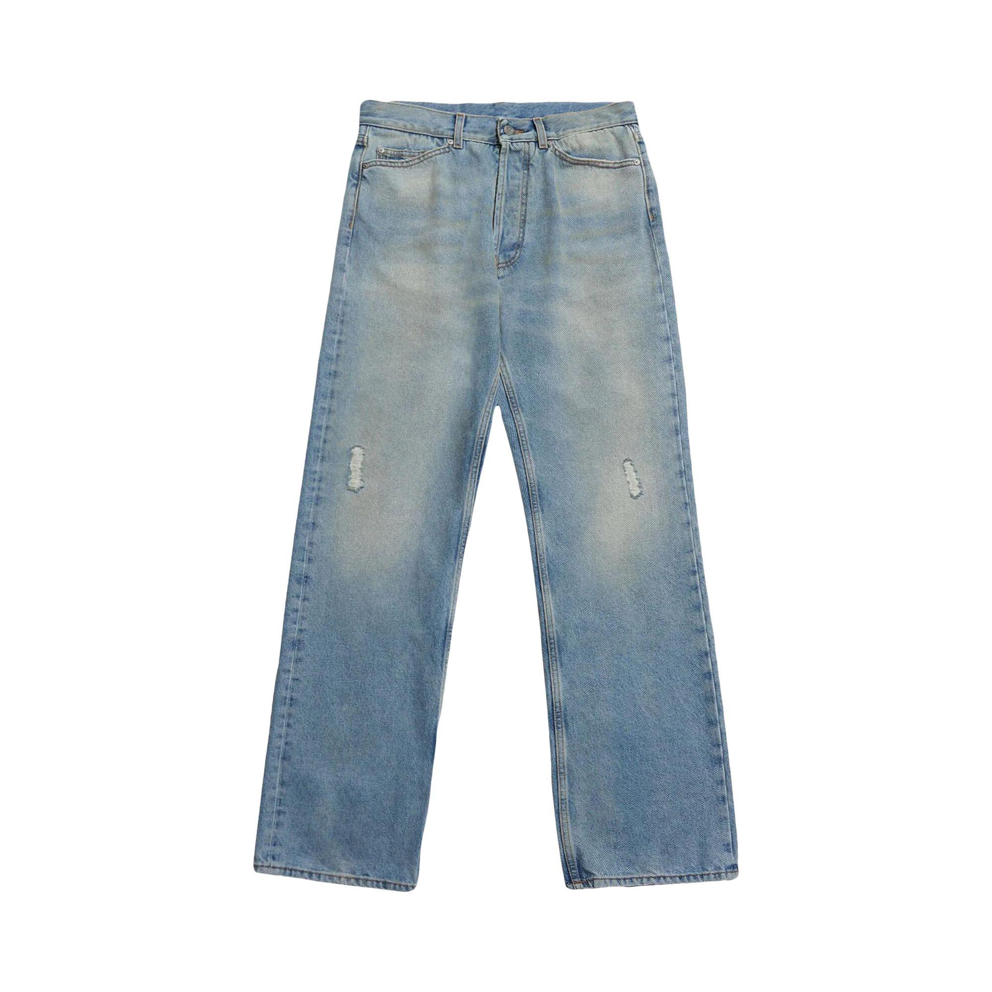 Palm Angels Monogram Loose Denim 5 Pocket Jeans