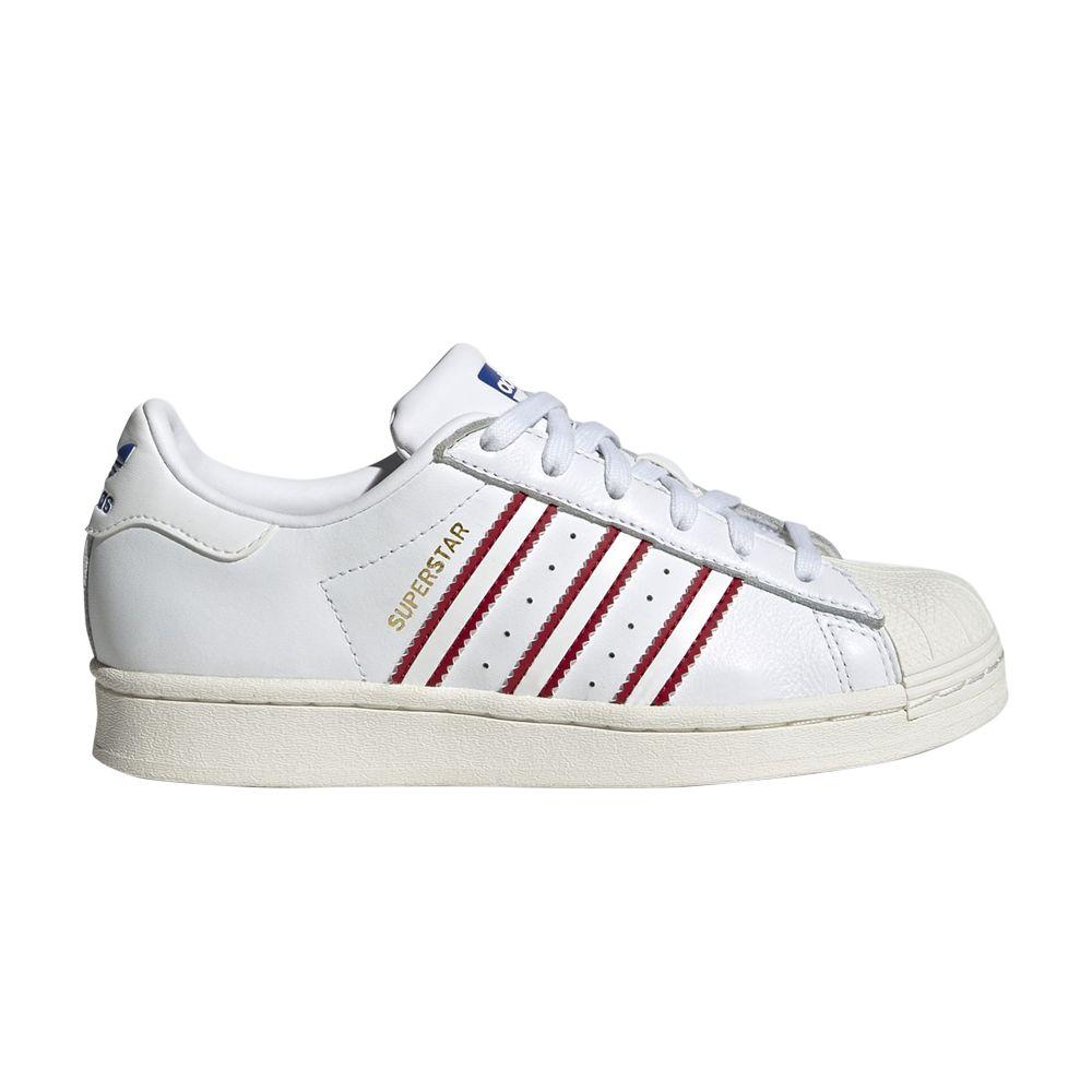 adidas Superstar J 'White Power Red'