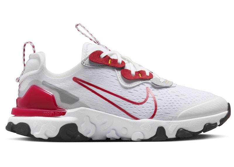 Nike React Vision White Wolf Grey Black Gym Red