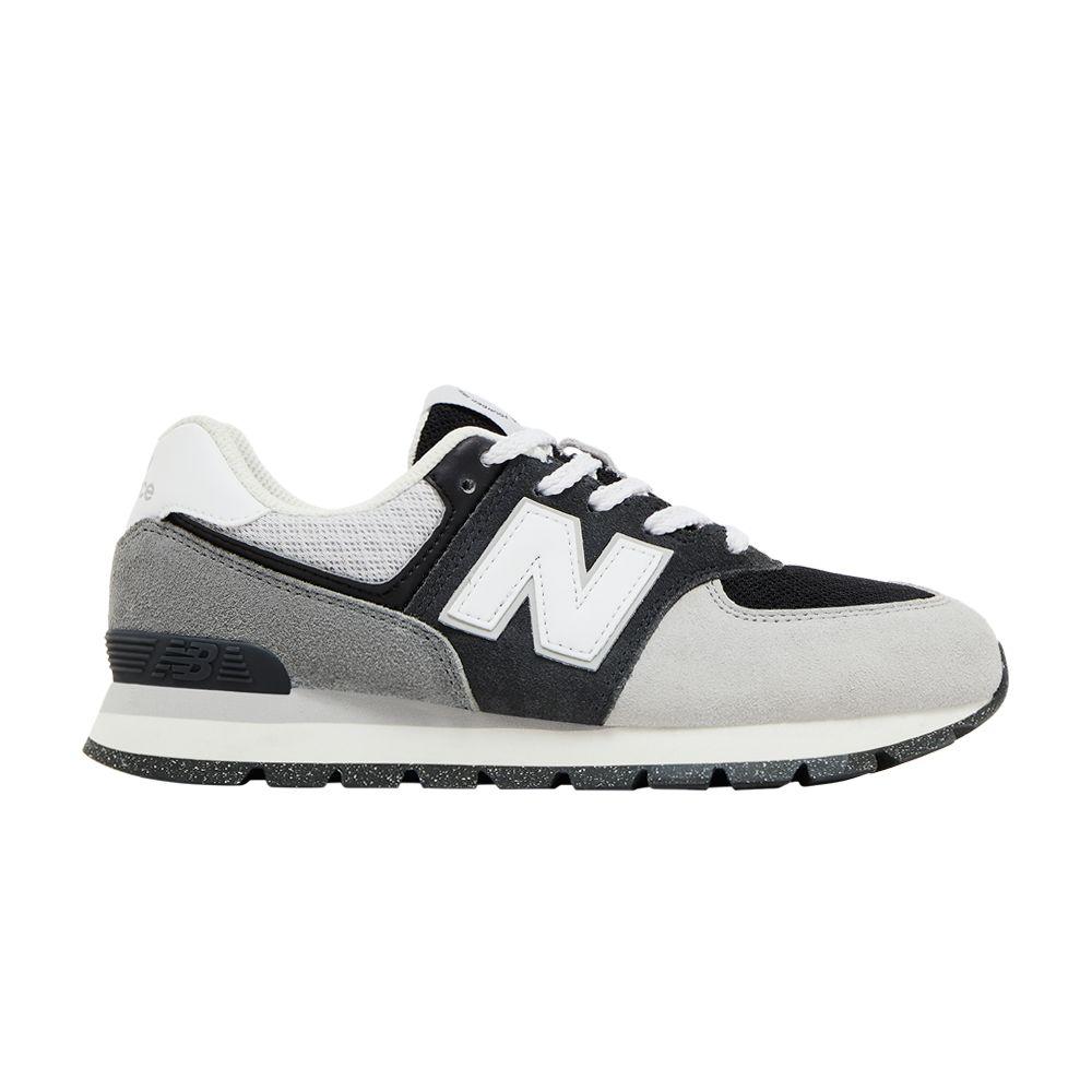 New Balance 574 Big Kid 'Blacktop White'
