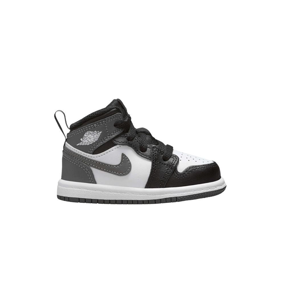 Air Jordan 1 Mid Black White Iron Grey