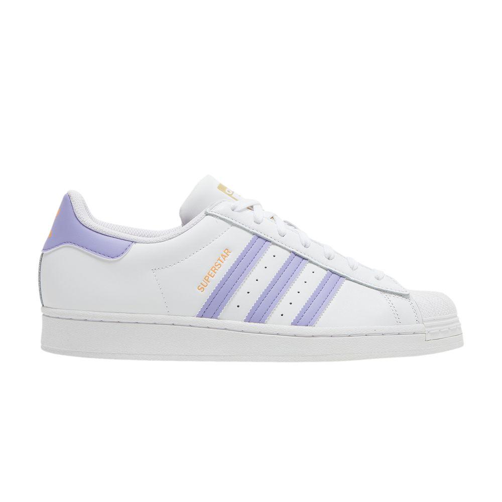 adidas Superstar White Light Purple